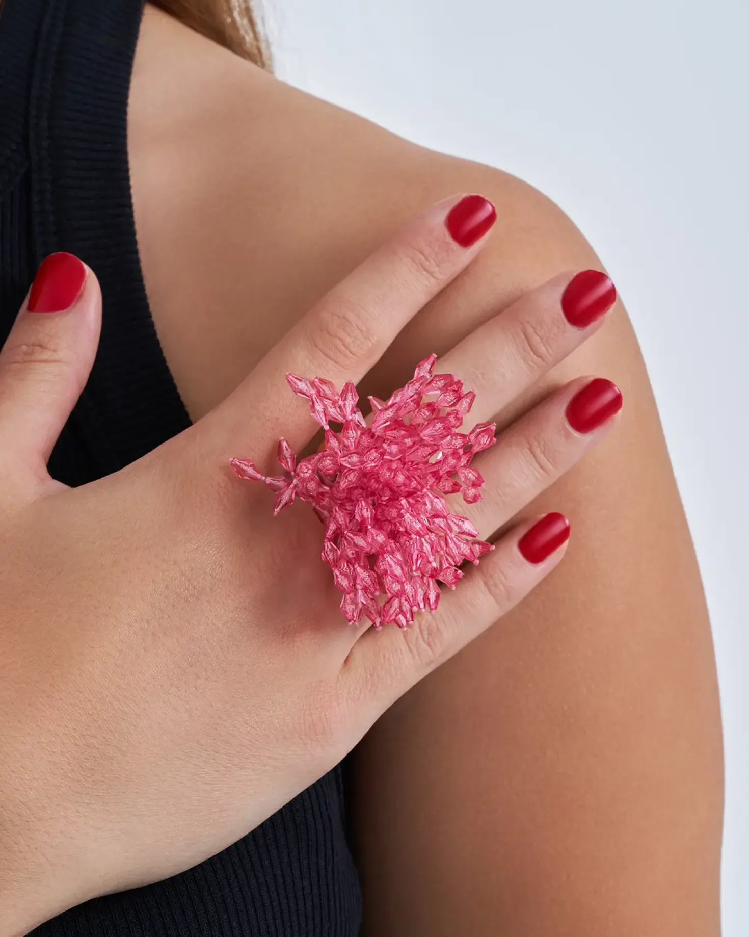 Anello - Red Beads