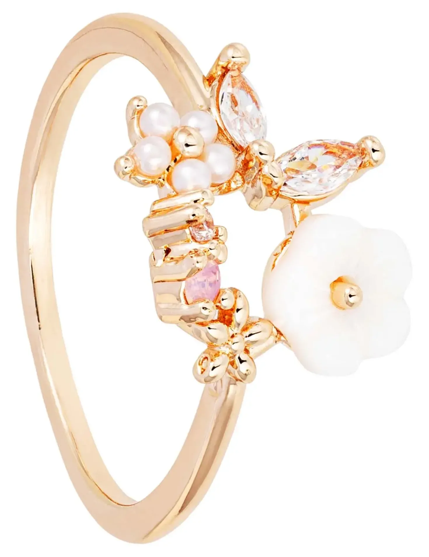 Anello - Zirconia Floral
