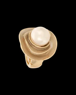 Anello con perla - Pearly Blossom
