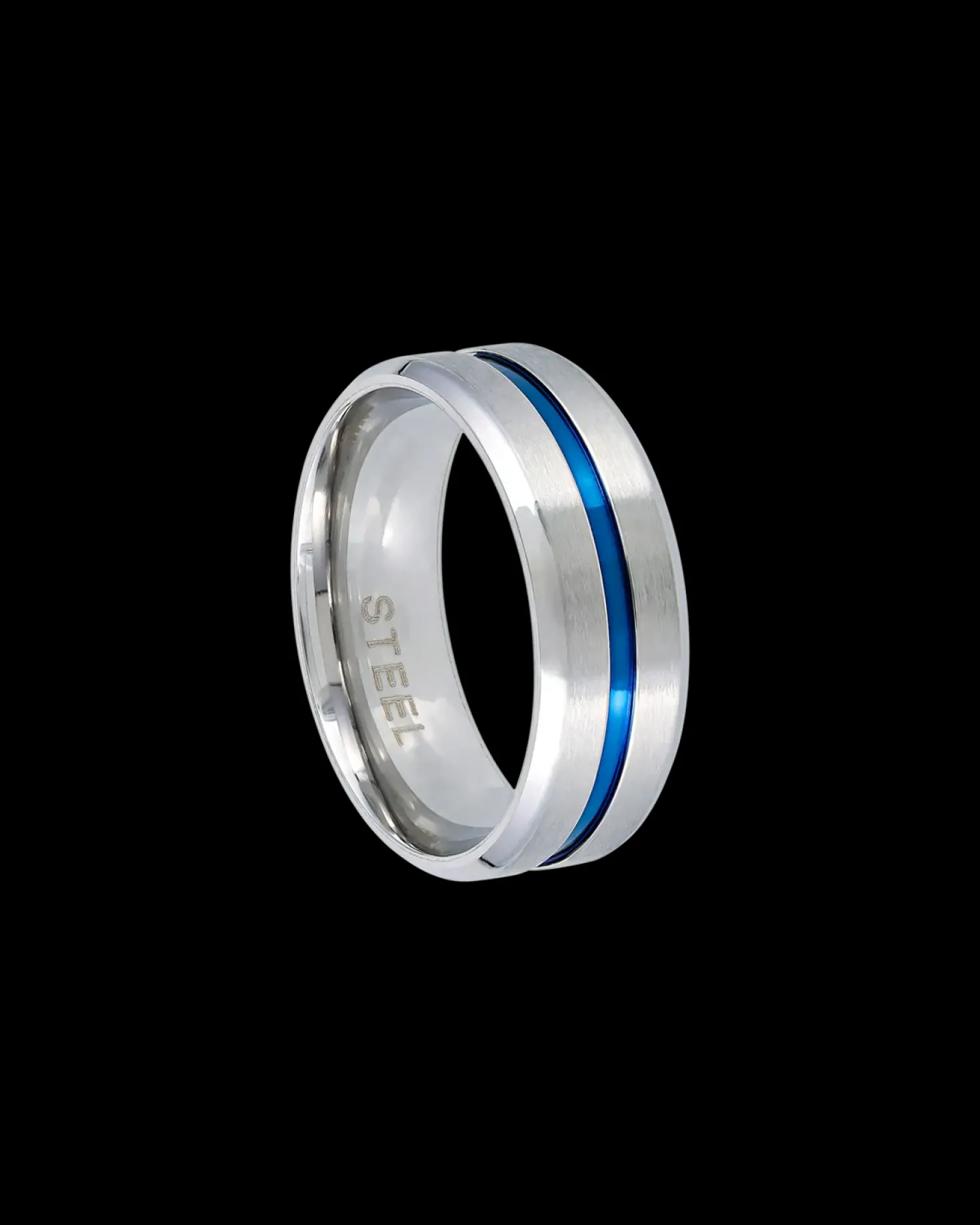 Anello da uomo - Blue Stripe