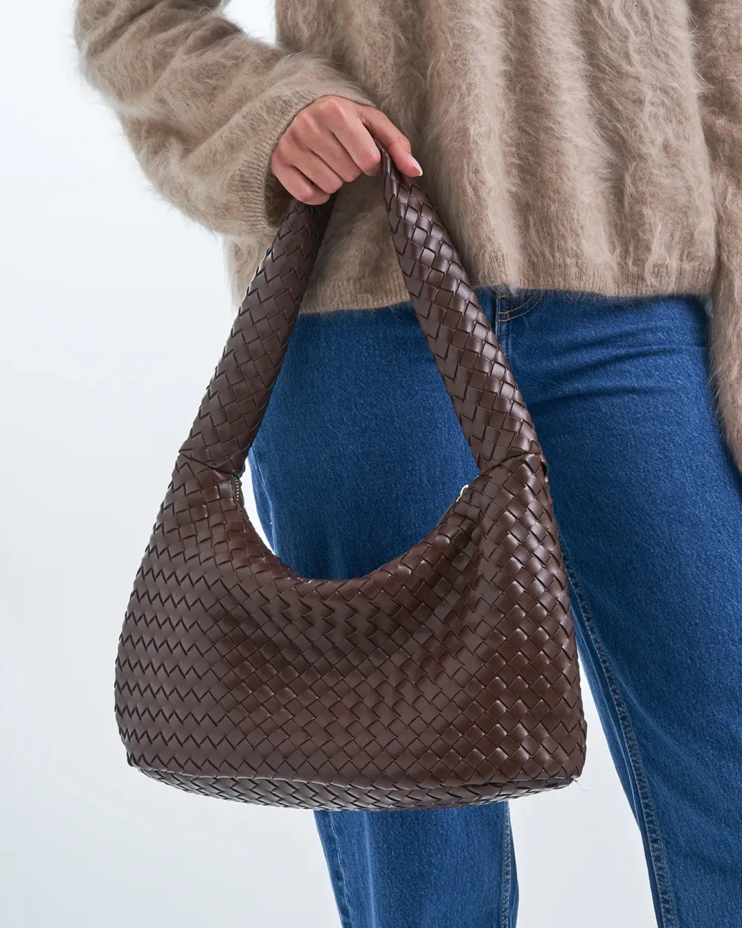 Borsetta - Braided Brown