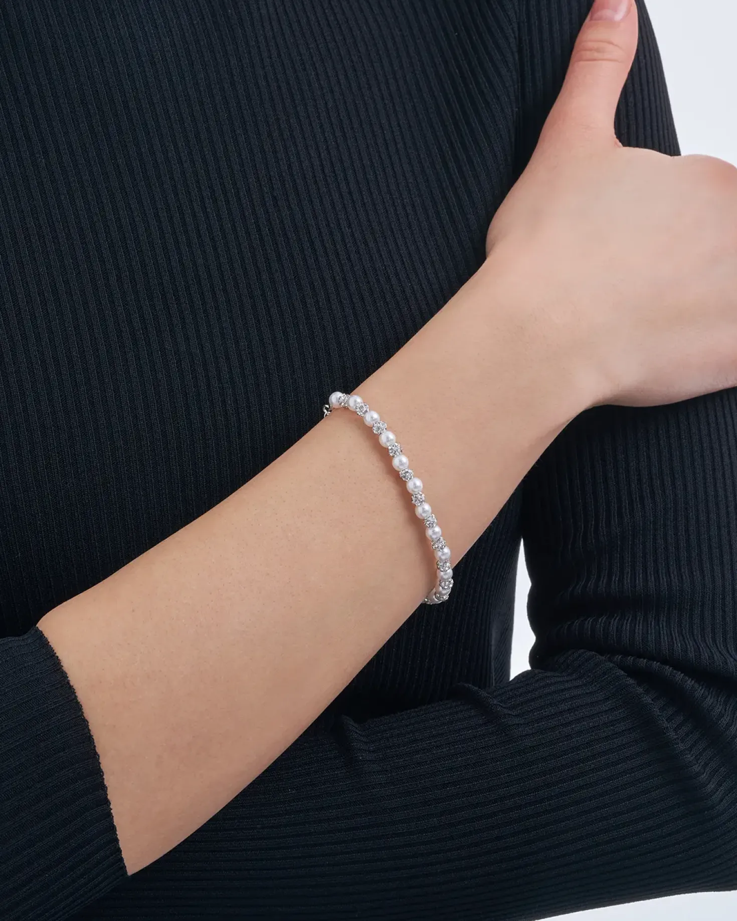 Braccialetto - Glitter Pearls
