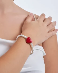 Braccialetto - Heart Pearl
