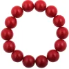 Braccialetto - perle rosse