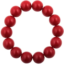 Braccialetto - perle rosse