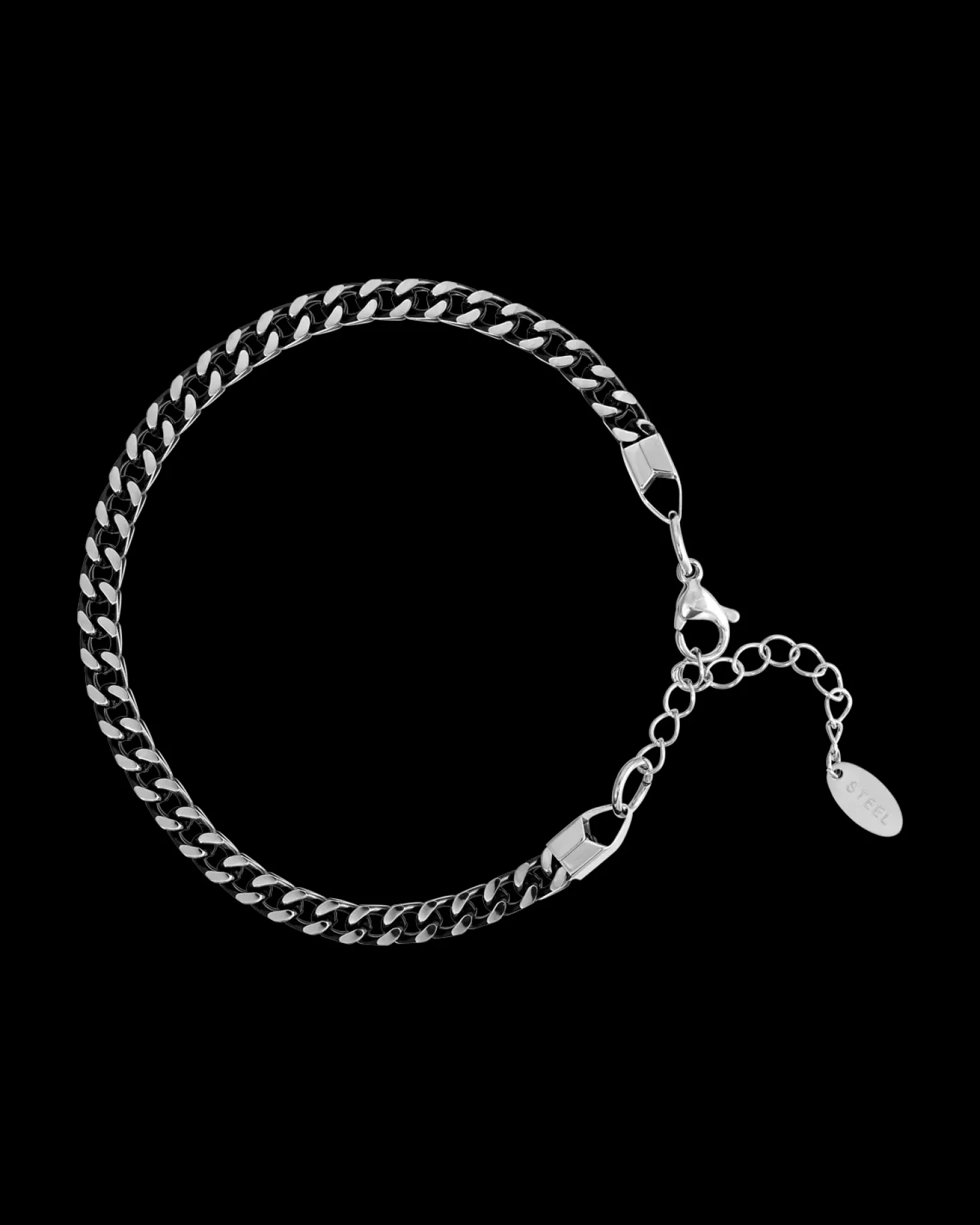 Braccialetto da uomo - Antique Silver
