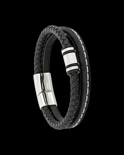 Braccialetto da uomo - Bold Black