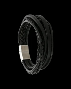 Braccialetto Uomo - Black Steel