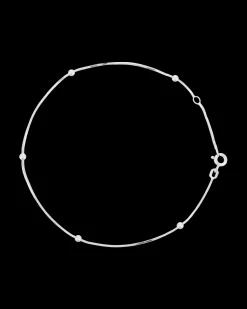 Cavigliera - Five Silver Pearls