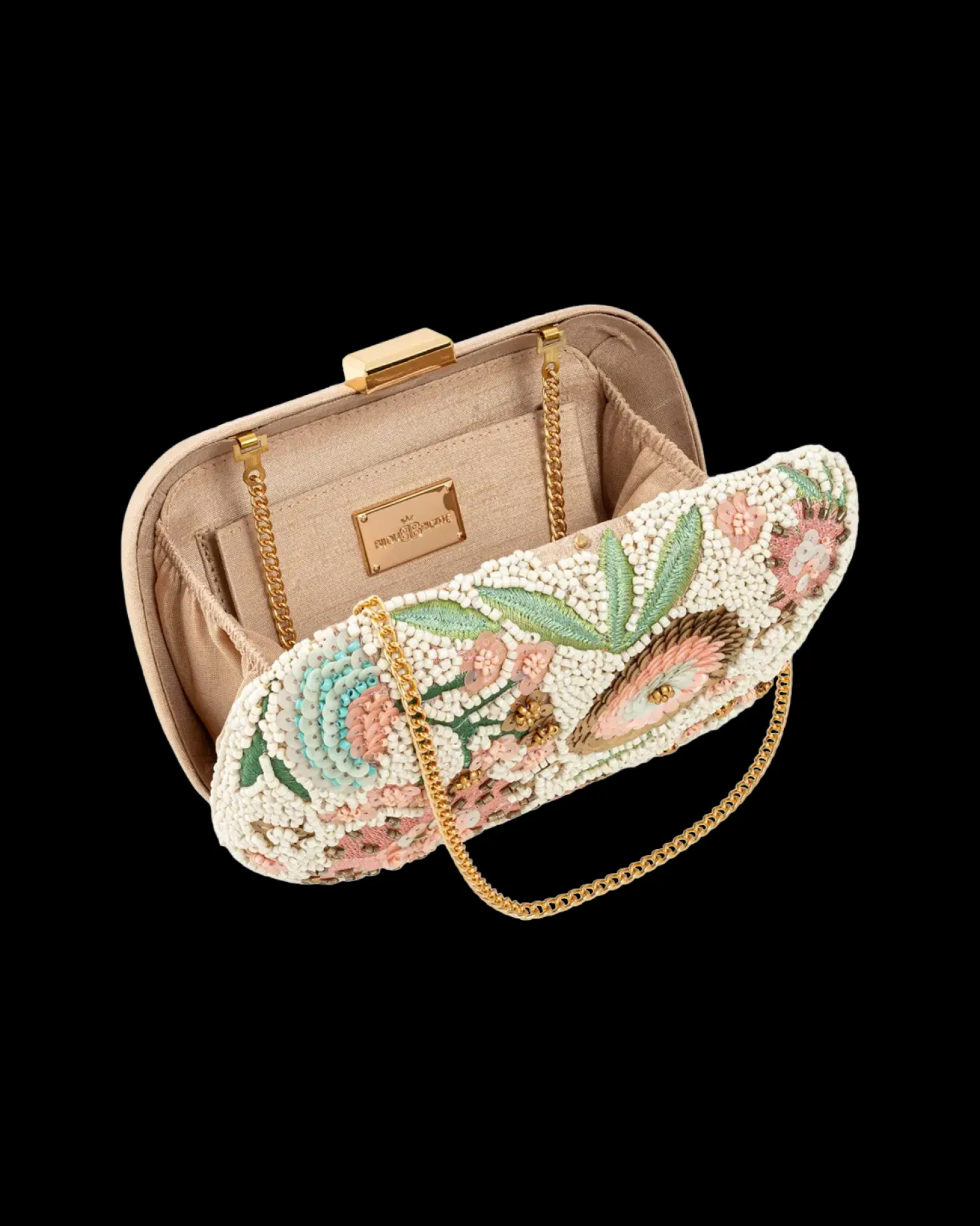 Clutch box - Beaded Blossom