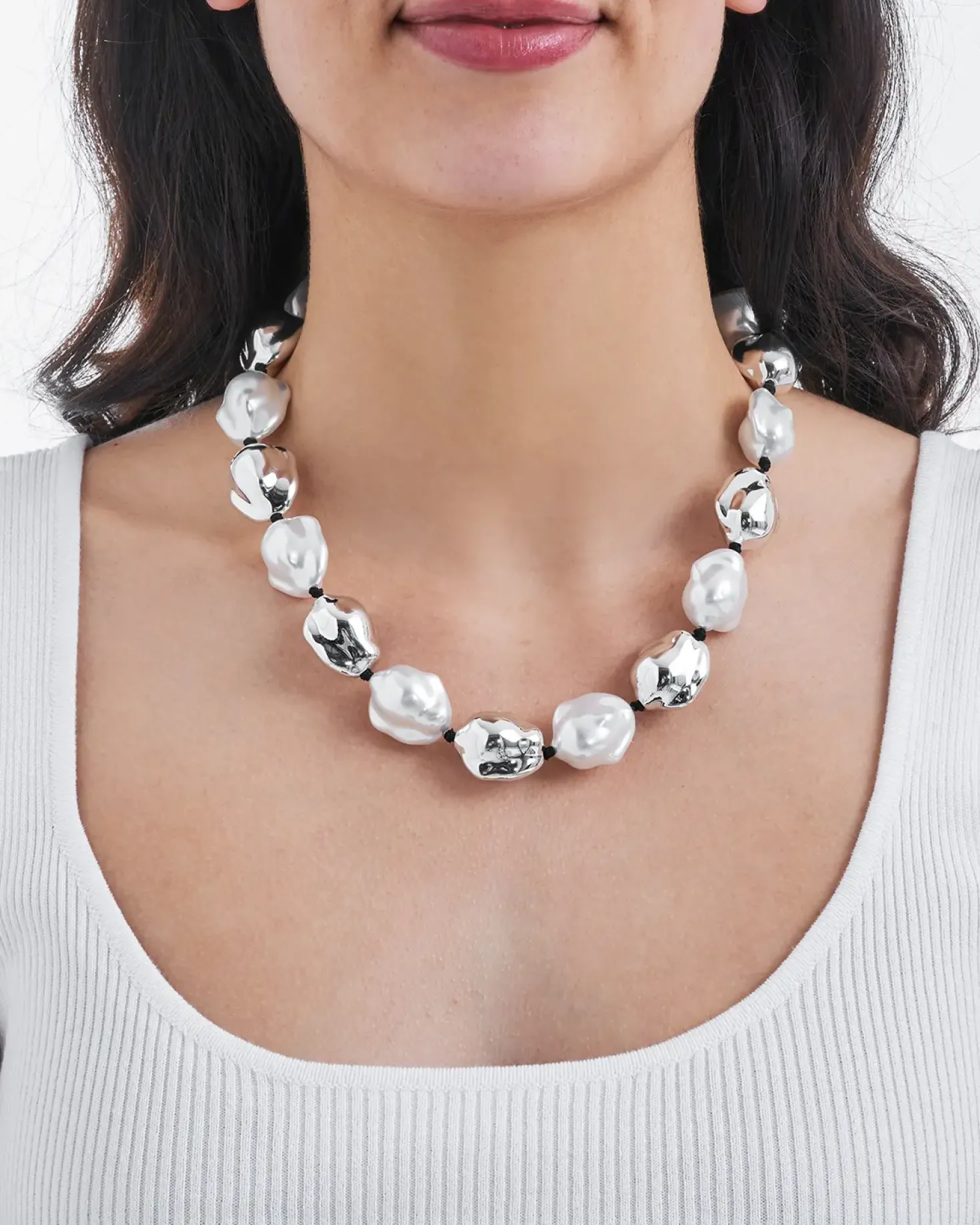 Collana - Hammered Silver