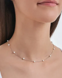 Collana - Rhodium Pearls