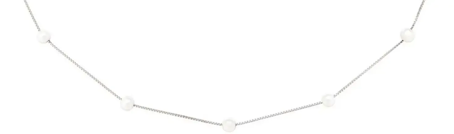 Collana - Rhodium Pearls