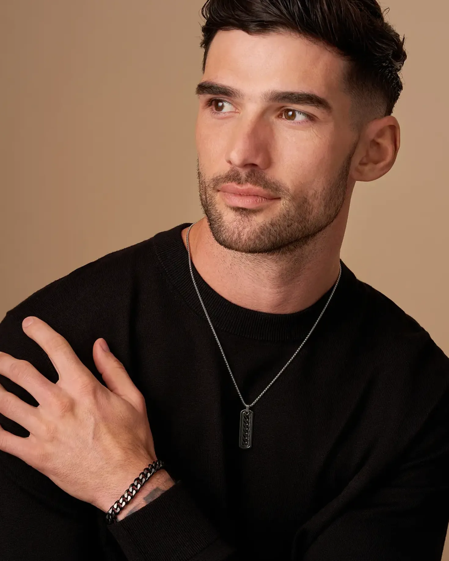 Collana da uomo - Casual Silver