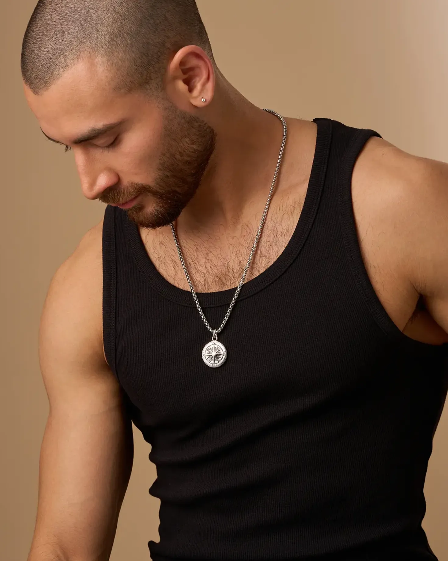 Collana da uomo - Silver Compass