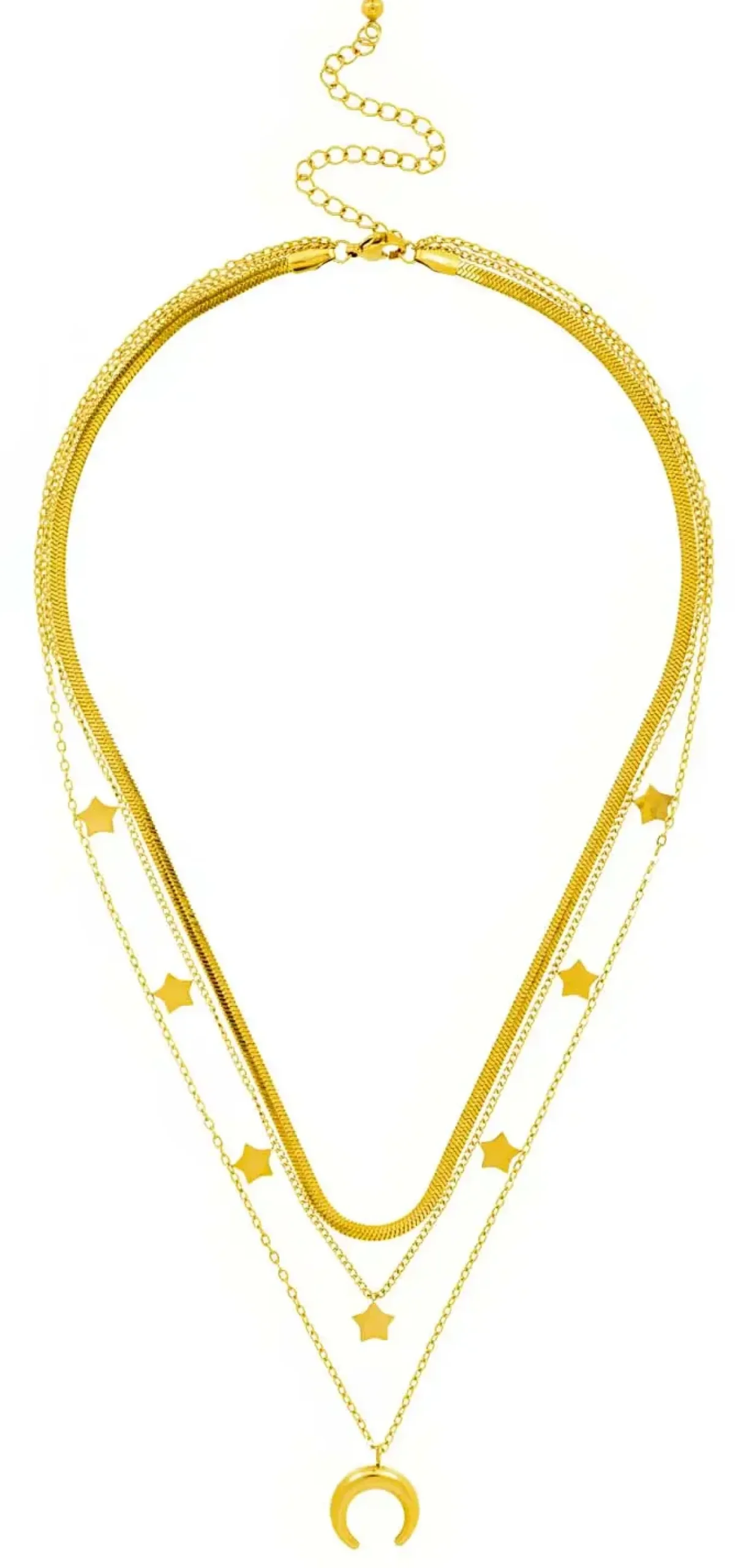 Collana stratificata - Golden Trio