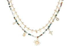 Collana stratificata - Agate Stars