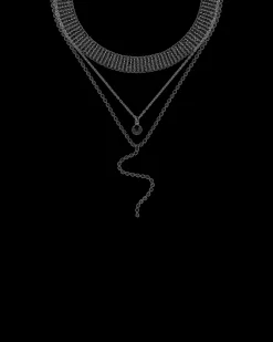 Collana stratificata - Black Glamour