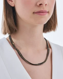 Collana stratificata - Black Elegance