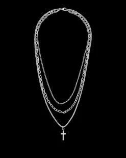 Collana stratificata - Bold Cross