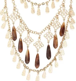 Collana stratificata - Brown Boho
