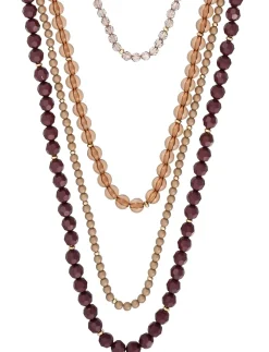 Collana stratificata - Brown Beads