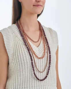 Collana stratificata - Brown Beads