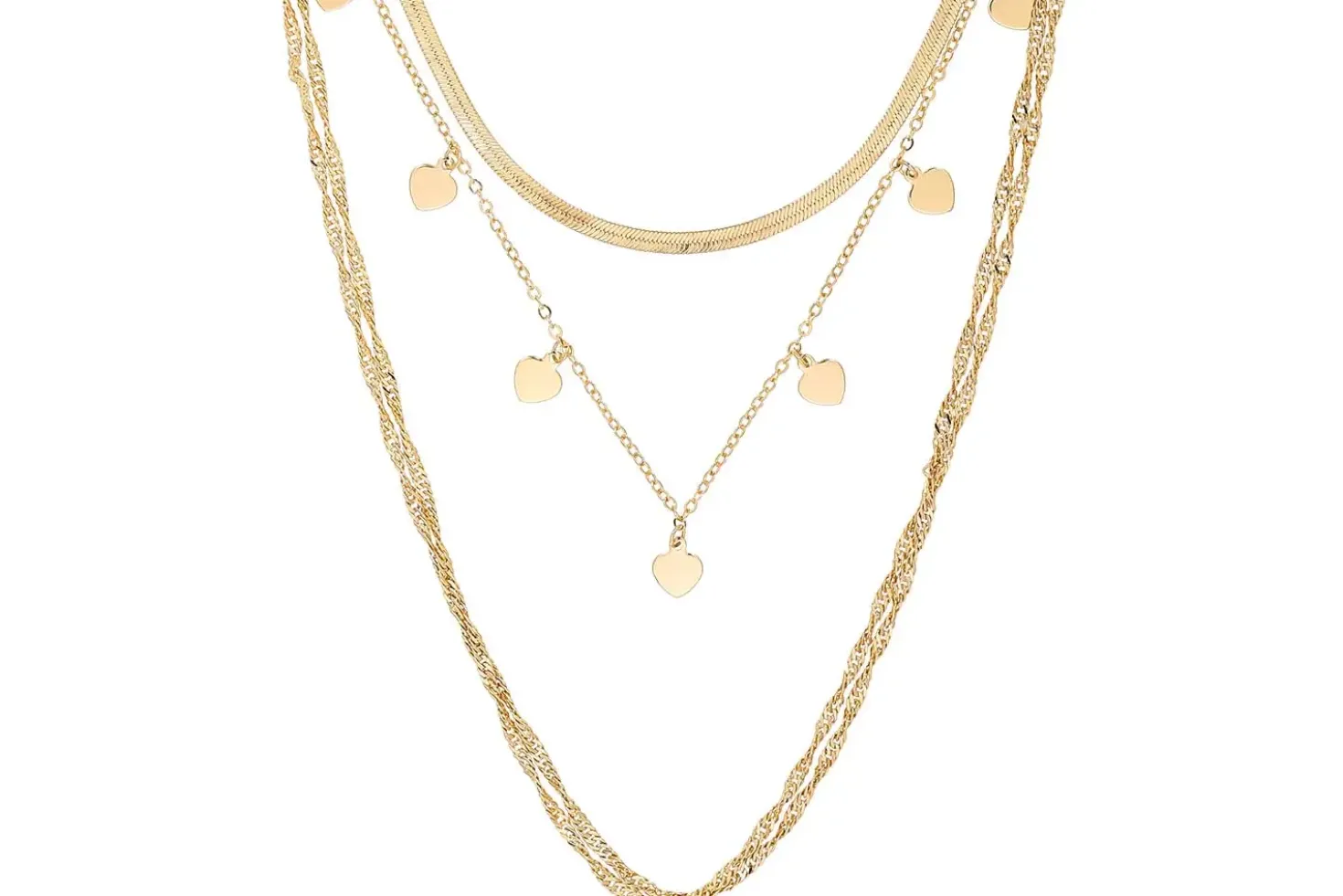 Collana stratificata - Cherished Gold