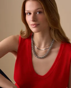 Collana stratificata - Classic Steel