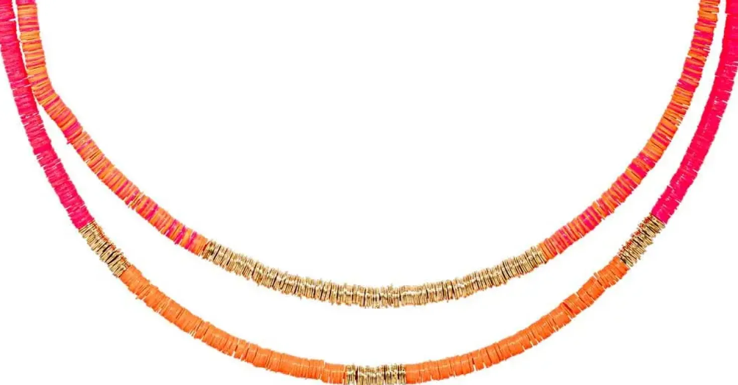 Collana stratificata - Coral Shine