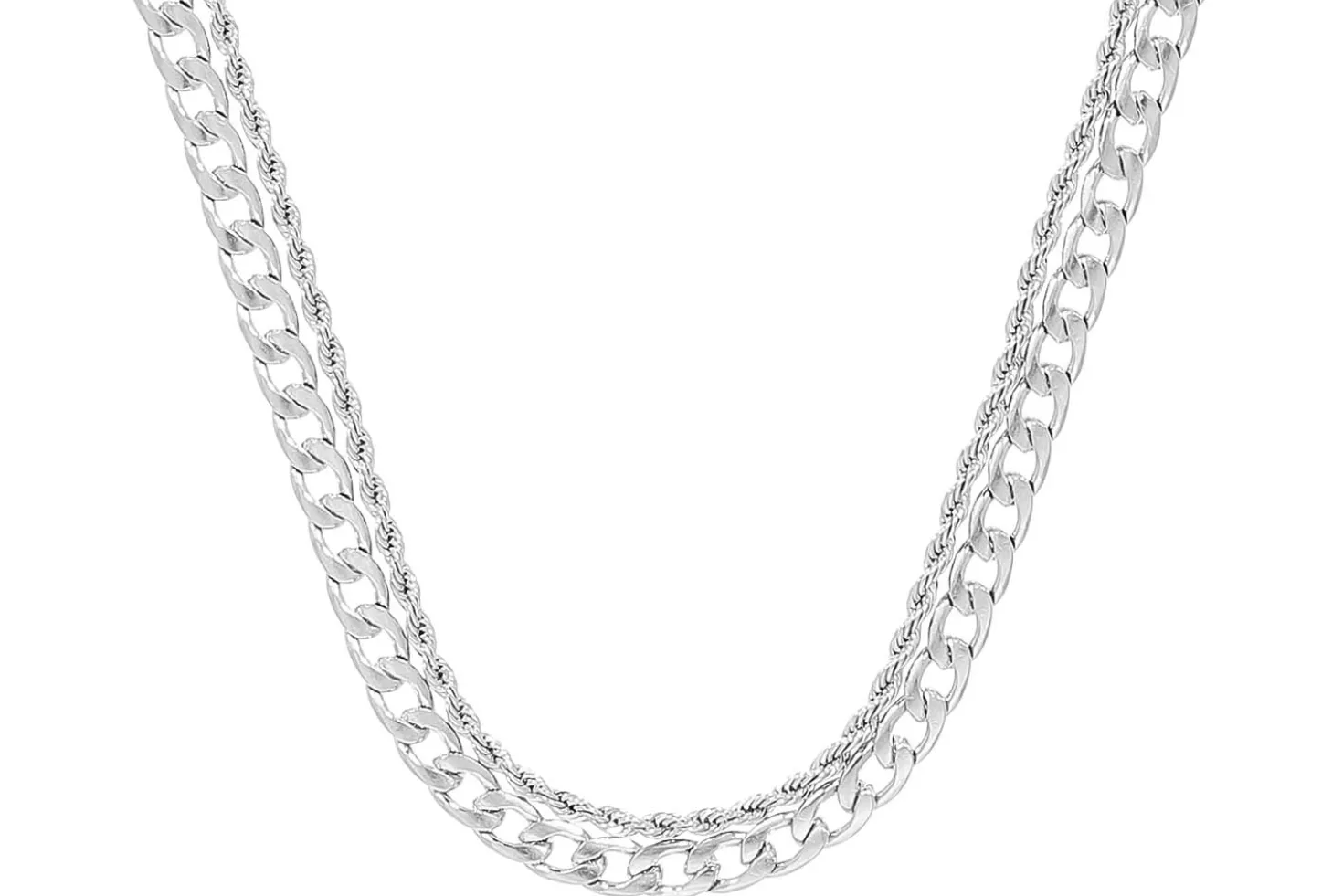 Collana stratificata - Daily Steel