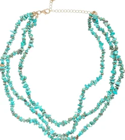 Collana stratificata - Edgy Turquoise