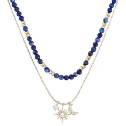 Collana stratificata - Fine Blue