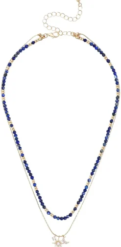 Collana stratificata - Fine Blue