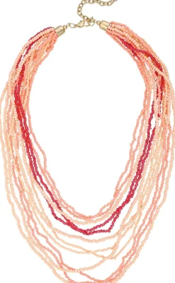 Collana stratificata - Funky Peach