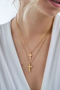 Collana stratificata - Glossy Cross