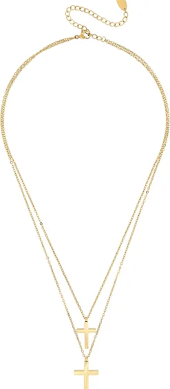 Collana stratificata - Glossy Cross