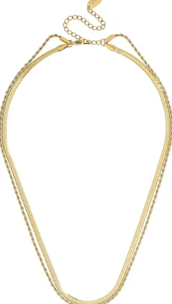Collana stratificata - Golden Steel