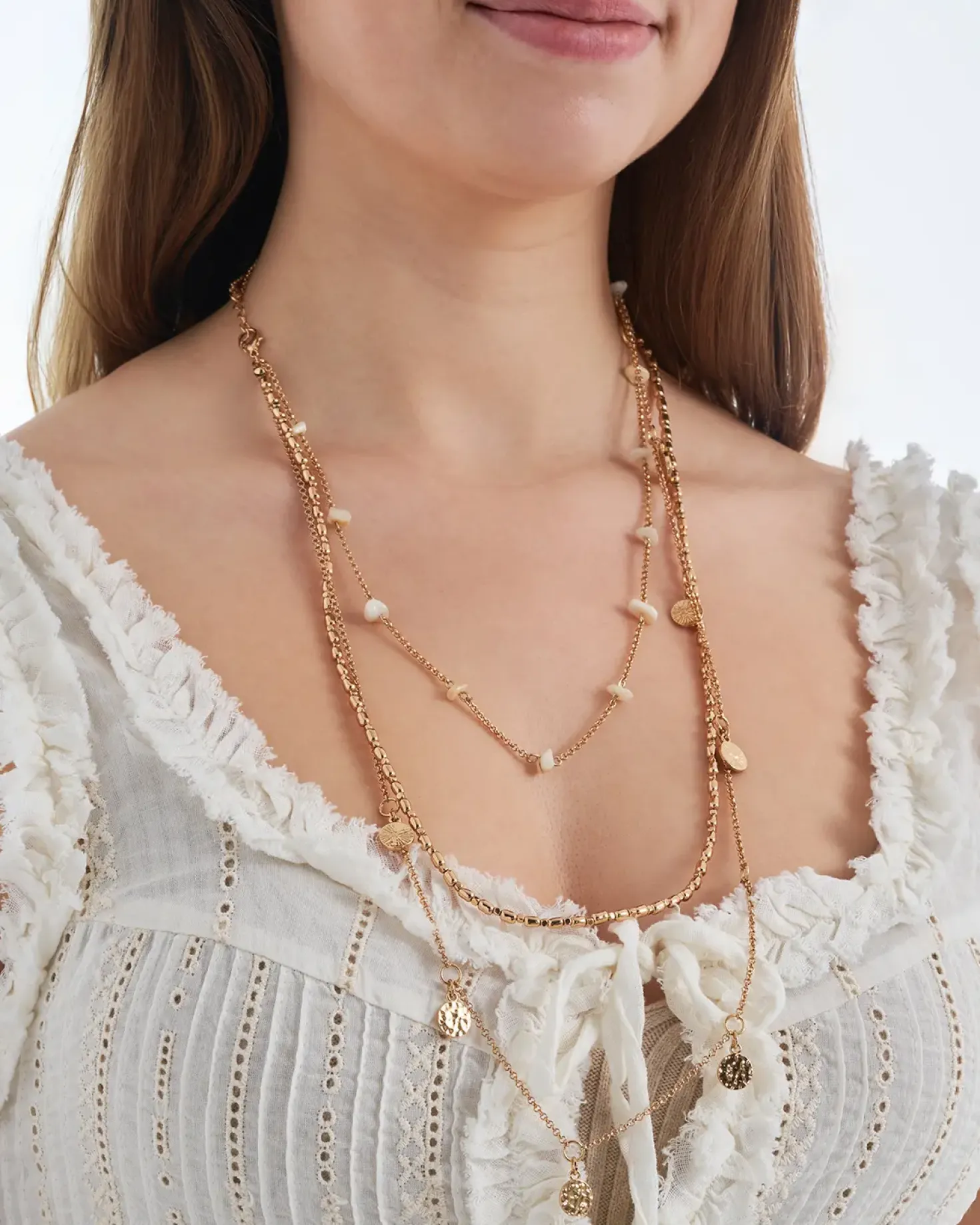 Collana stratificata - Golden Charms