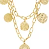 Collana stratificata - Golden Coins