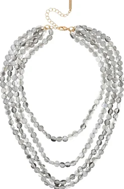 Collana stratificata - Grey Pearls