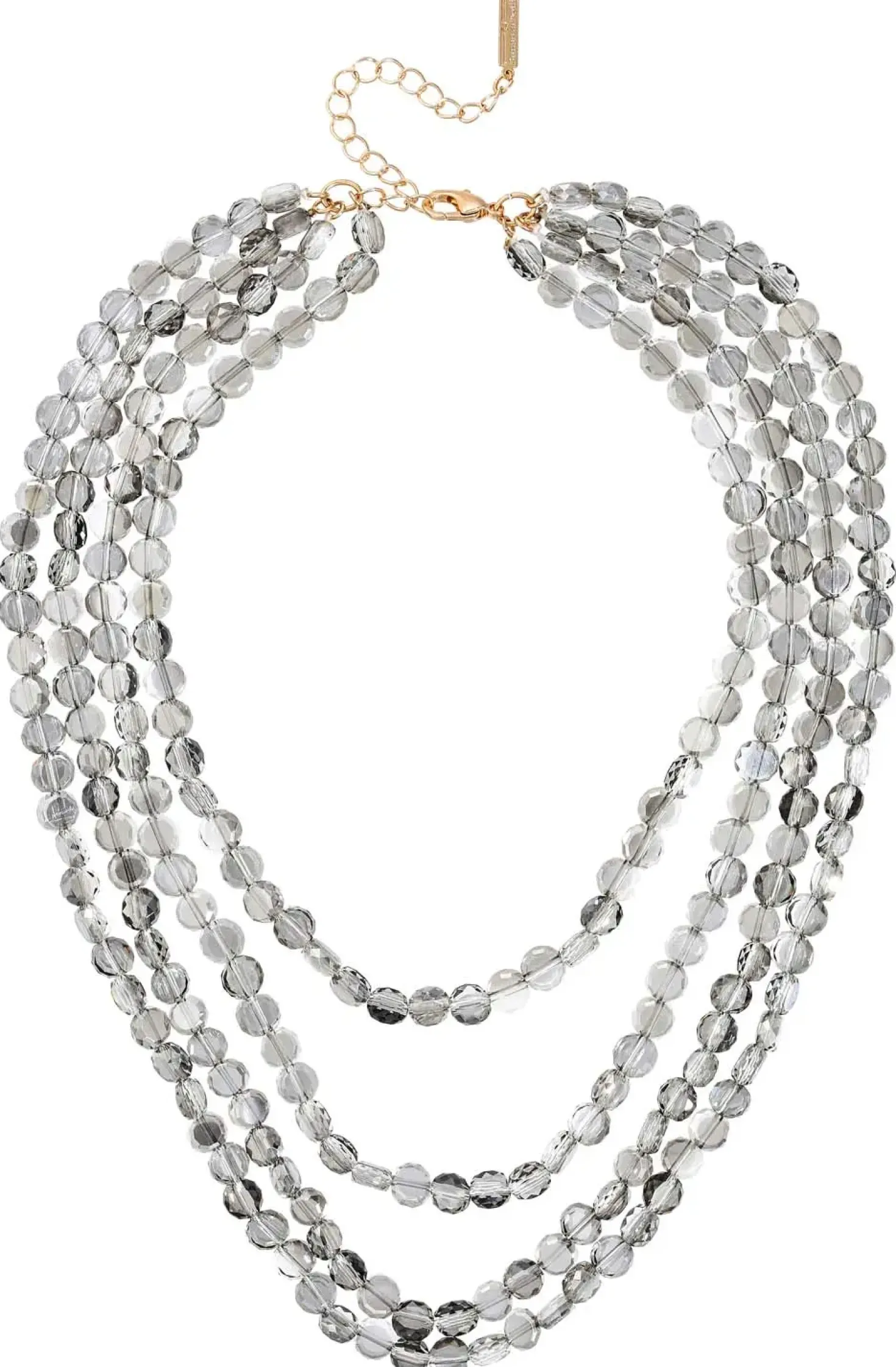 Collana stratificata - Grey Pearls