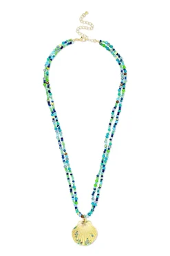 Collana stratificata - Green Glass