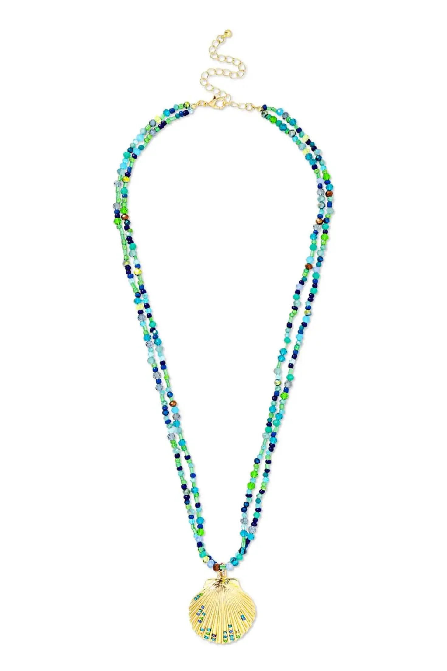 Collana stratificata - Green Glass