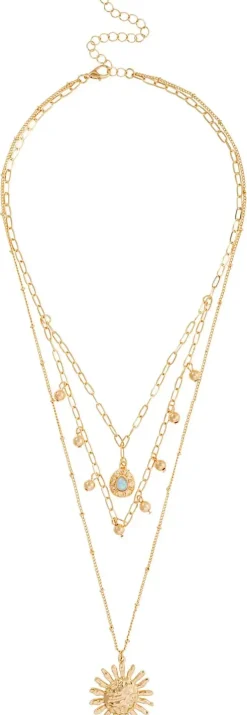 Collana stratificata - Hammered Sun