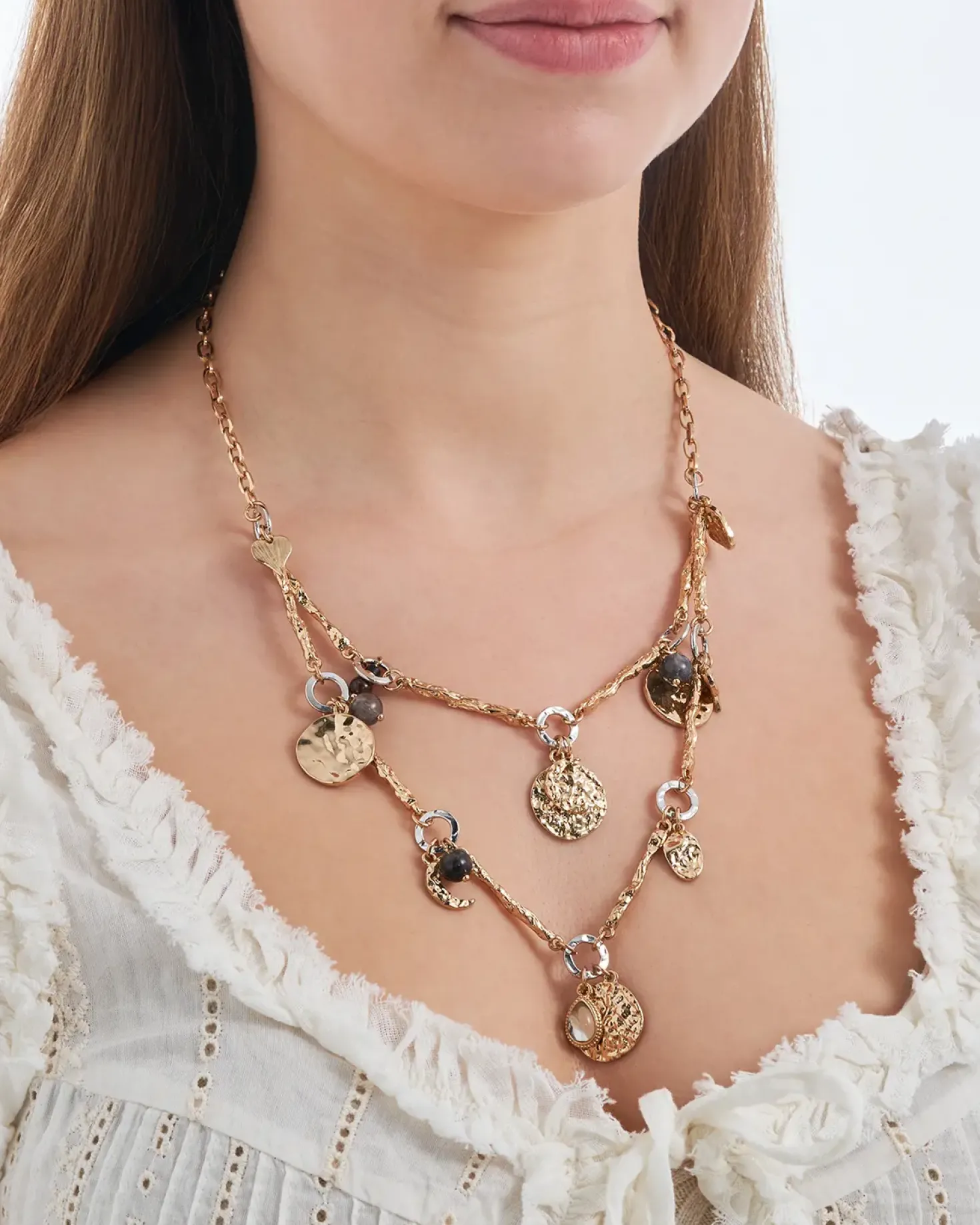 Collana stratificata - Hammered Charms