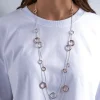 Collana stratificata - Hammered Circles
