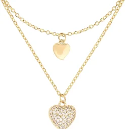 Collana stratificata - Heart Duo