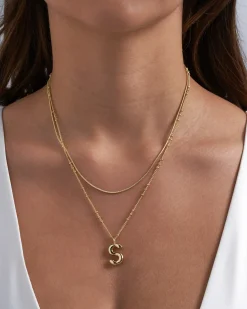 Collana stratificata - Initial S