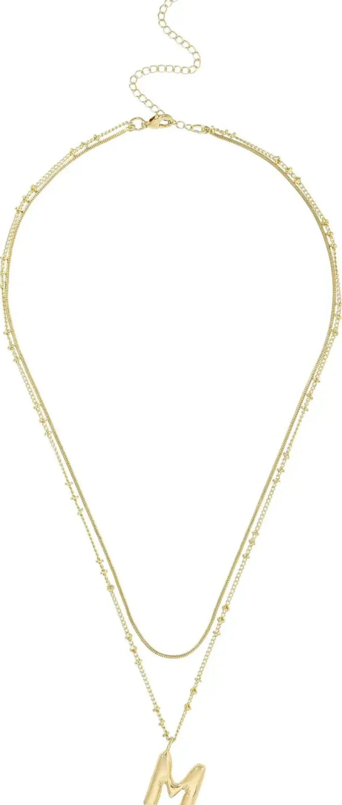 Collana stratificata - Initial M